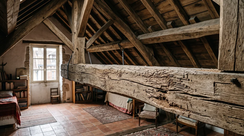 Bois de structure et charpente — sondage des bois — Termites à Chelles